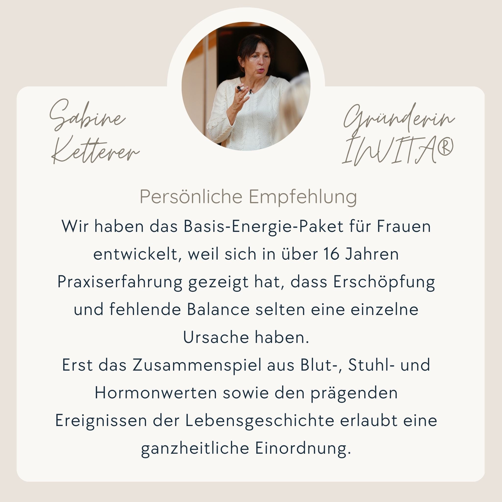 Dein Vitalstoff- & Ernährungsplan | Basis Energie Frau