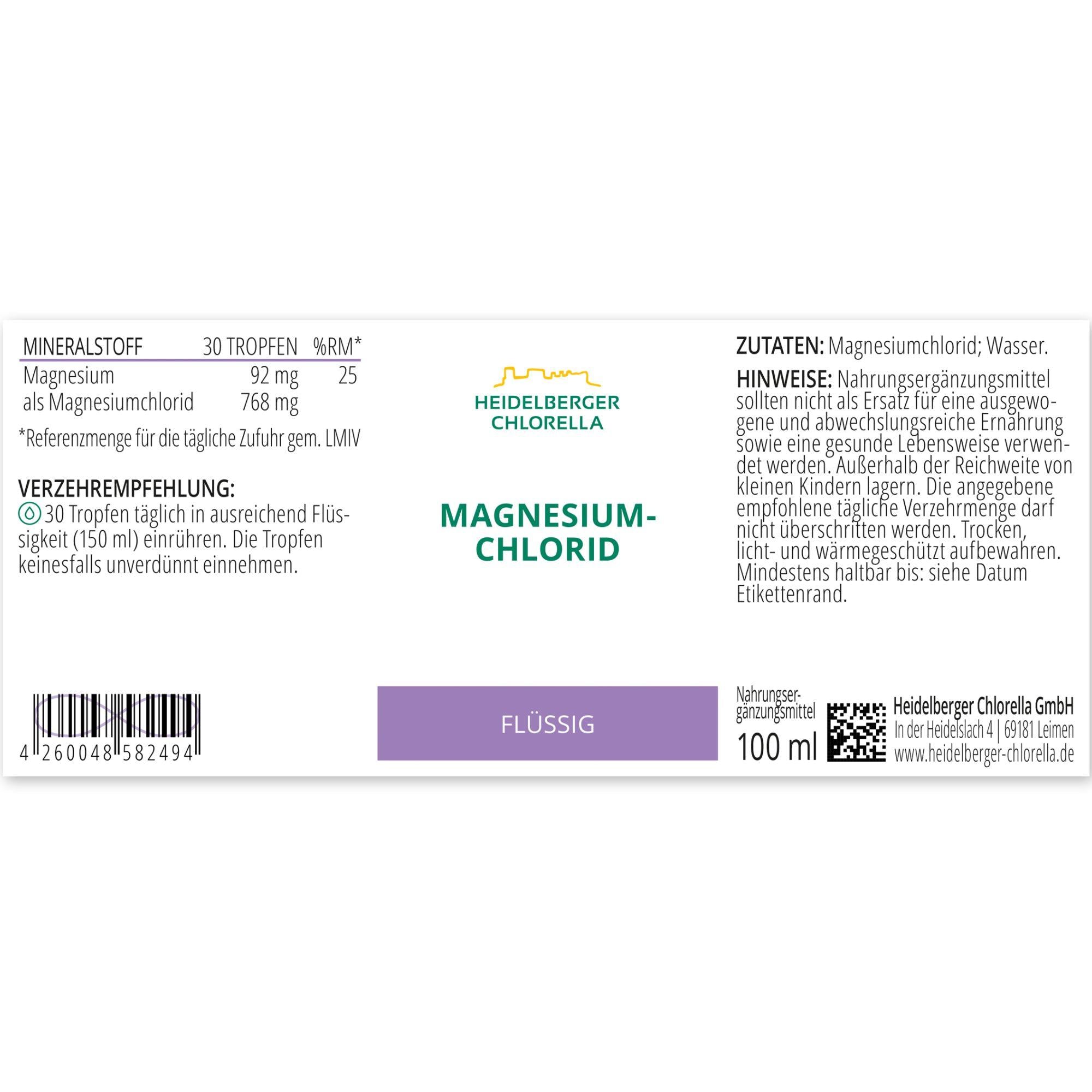 HEIDELBERGER CHLORELLA® Magnesiumchlorid flüssig