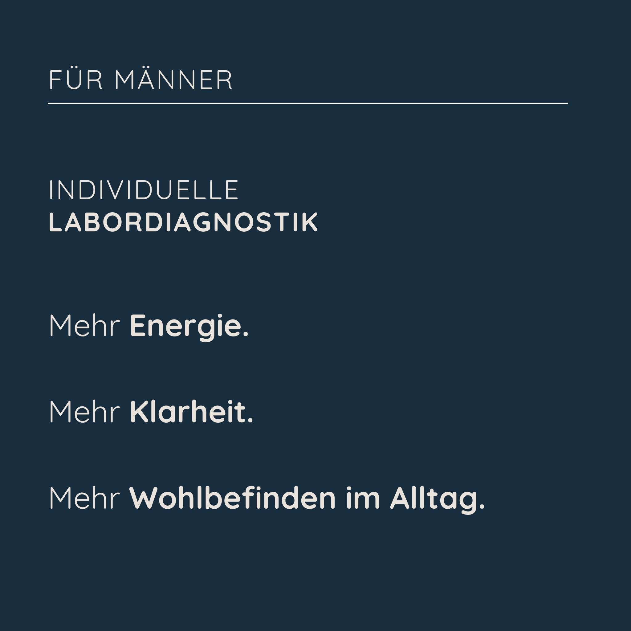 Labordiagnostik | Basis Energie Mann