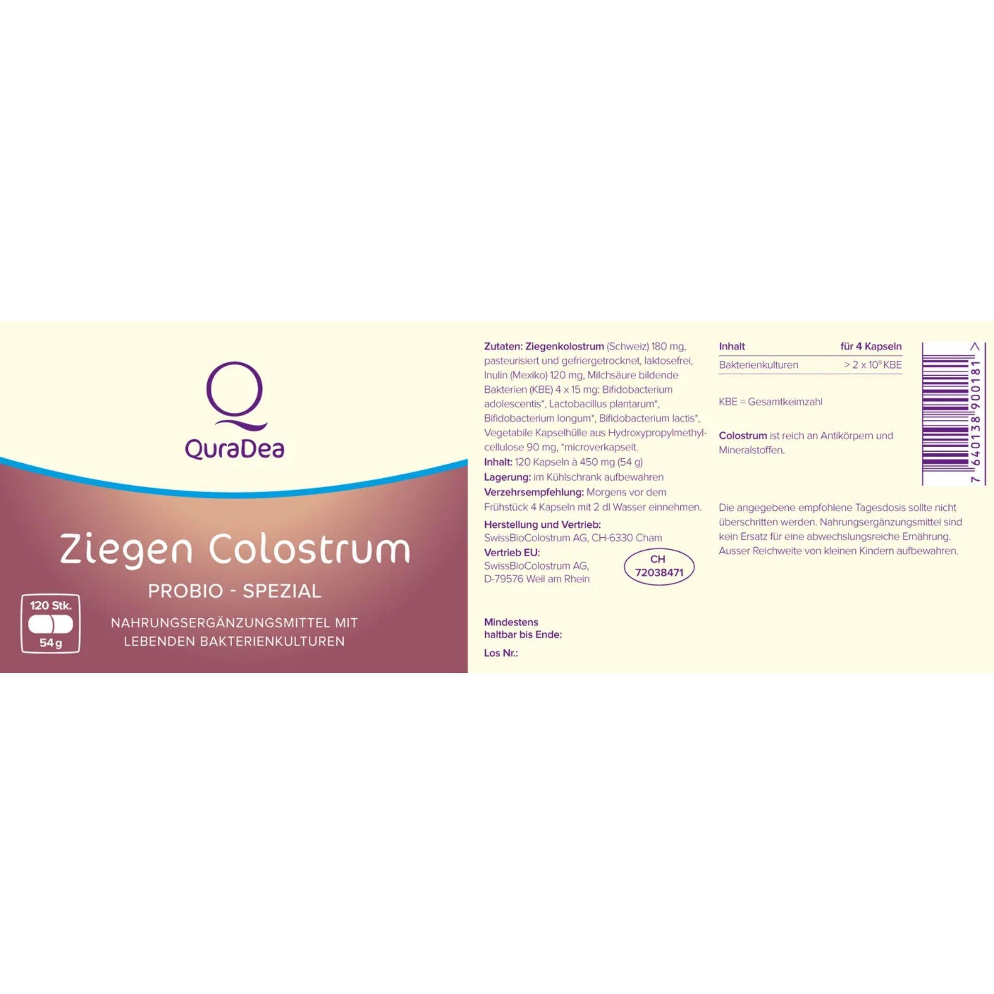 SwissBioColostrum Ziegen Colostrum ProBio-Spezial