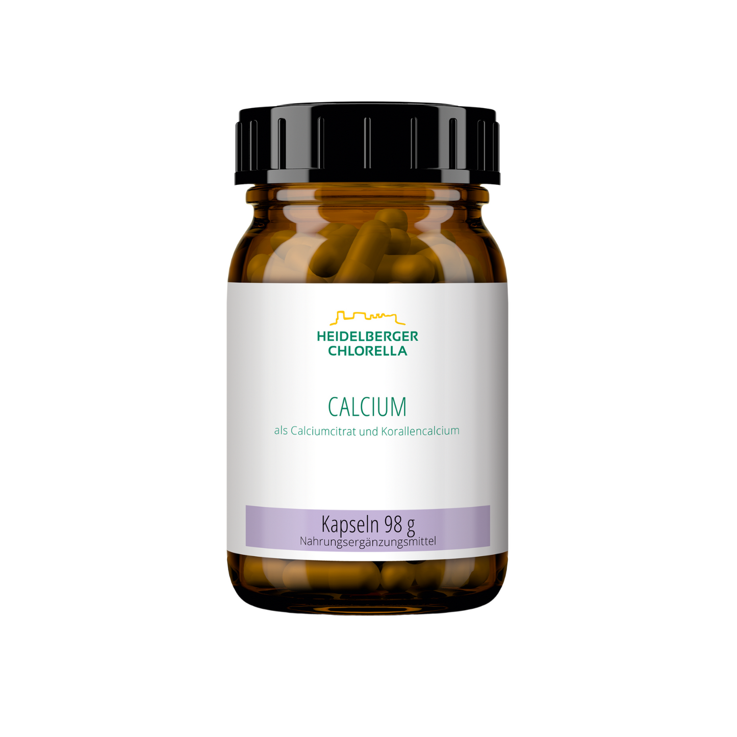 HEIDELBERGER CHLORELLA® Calcium als Calciumcitrat und Korallencalcium Kapseln