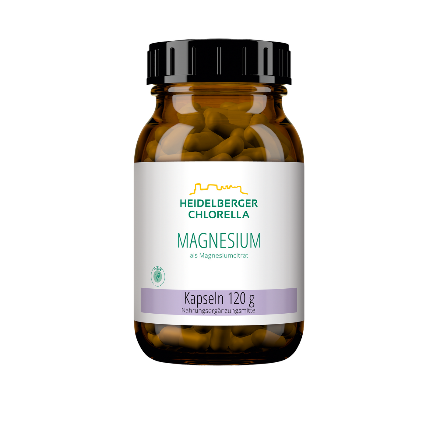 HEIDELBERGER CHLORELLA® Magnesium als Magnesiumcitrat Kapseln groß