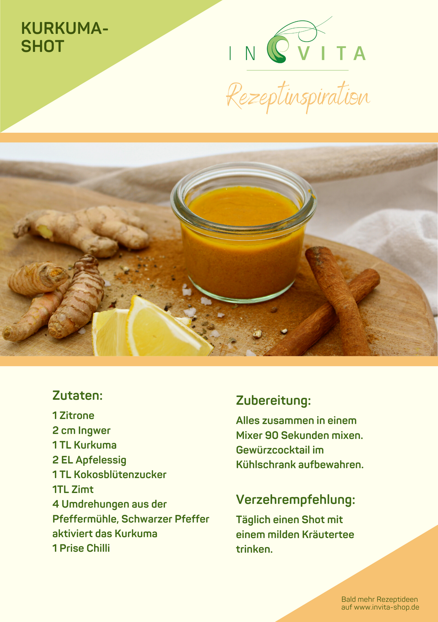 INVITA® Geschenkbox – Immun-Shot mit Rezeptinspiration