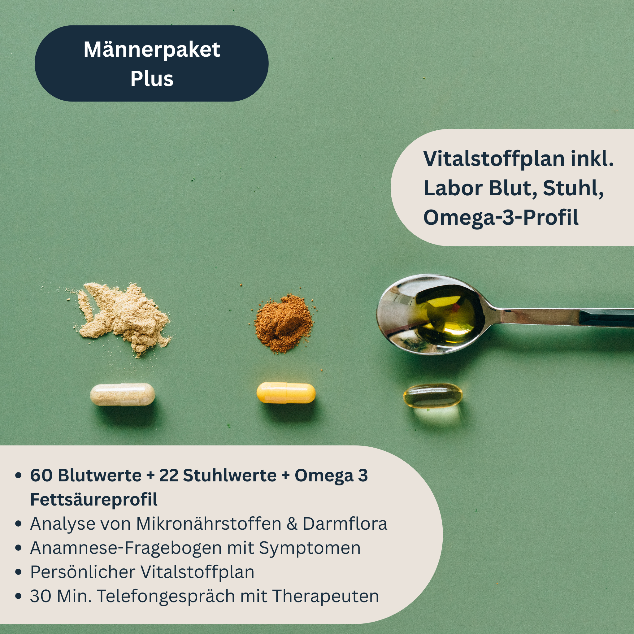 individueller Vitalstoffplan - Männerpaket Plus