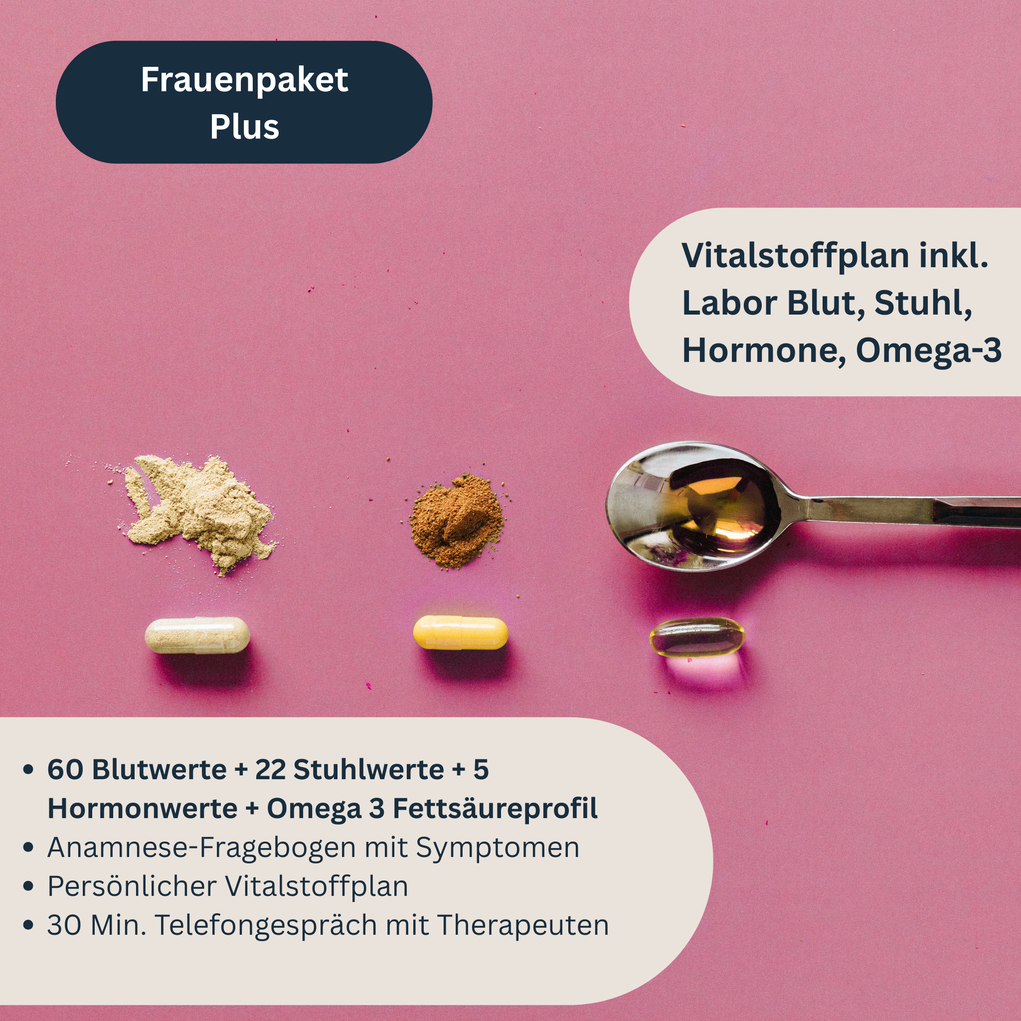 individueller Vitalstoffplan - Frauenpaket Plus