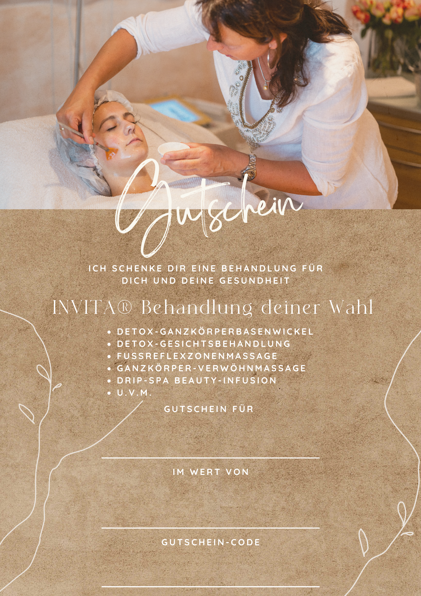 Praxis INVITA® Geschenkgutschein Behandlung deiner Wahl