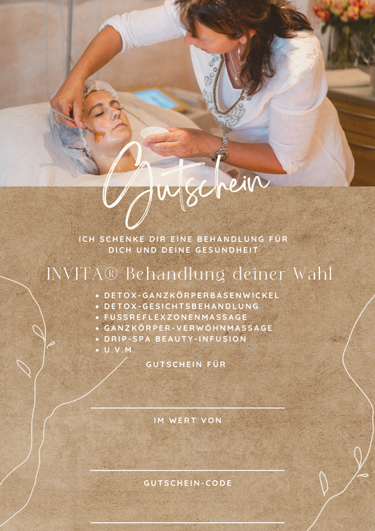 Praxis INVITA® Geschenkgutschein Behandlung deiner Wahl